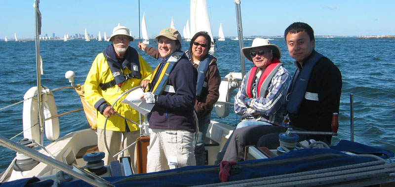 Nevermore racing in the 2007 Boston Harbor Islands Regatta