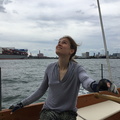 Lisa at the helm